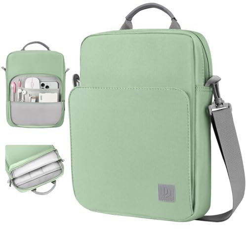 Dadanism 9-11 Tableta Bolsa de Hombro Protectora para iPad (A16) 11, iPad 10.ª Gen/Air 5 4 10,9, i-Pad Air/Pro 11, i-Pad 9/8/7.ª Gen 10,2, Galaxy Tab A9+ Plus 11/Tab S10 FE, Verde Oscuro