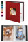 Miaikoe Fotoalbum 10x15 50 Taschen 2 Pakete, Slip in Top Loading Leinen Mini Album Buch hält 100 vertikale 10x15cm Fotos für Familie Hochzeit Baby Rot