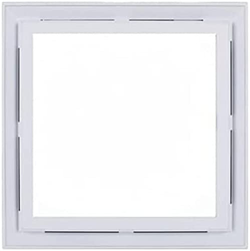 Abluftventilator, integrierter Deckenventilator mit LED-Beleuchtung, 2-in-1, leiser Abluftventilator mit Licht, 30 x 30 cm Deckenventilator für Badezimmer, Küche, Lüftung, Abluftventilatore