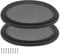MACHSWON Protector de subwoofer para altavoz de coche, 6 x 9 pulgadas, marco de plástico ABS con malla de metal, negro, 2 unidades