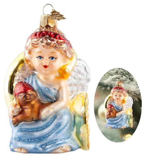 Hzyc Winkel-Weihnachtsschmuck, mundgeblasene Glasornamente für Weihnachtsbaum, Winkelbeobachter-Kollektion, hängende Ornamente, Glas-Weihnachtsdekoration für Winkelliebhaber, Urlaub, Party, Zuhause,