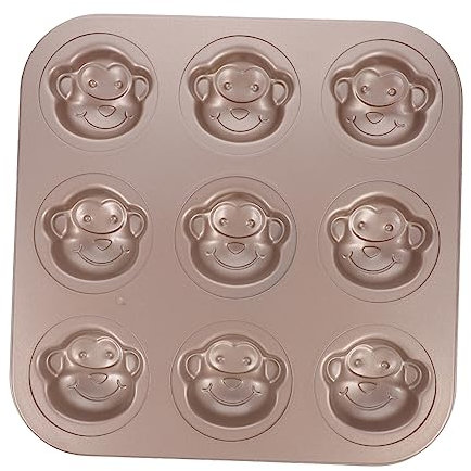 KICHOUSE Affenkuchenform - Brötchenformen Zum Backen Kuchenformen Zum Backen Wiederverwendbare Geriffelte Kuchenform Kuchenbackform