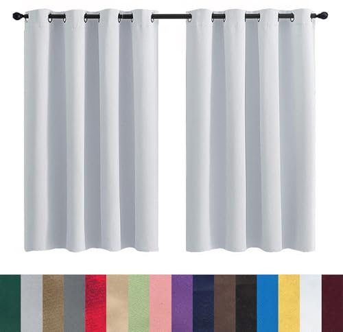 GAIFNAG Gardinen mit Kräuselband 180 x 240 cm Kälteschutz Wämreisolierende, Luftig Fadengardine Fadenvorhang Fliegenvorhang für Hochzeit Fenster Wohnzimmer, Weiß