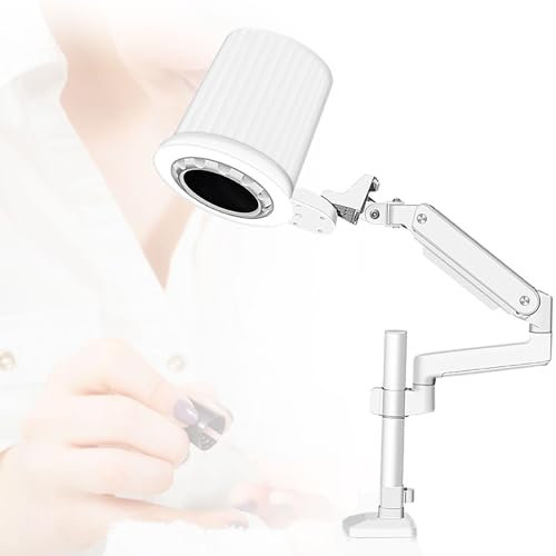 AAADRESSES Aspirador De Polvo para UñAs De 80W, Aspirador De Gran Capacidad para DecoracióN De UñAs, Extractor De Polvo De UñAs EléCtrico De Bajo Ruido, para Pedicura, Manicura Y Salones Belleza
