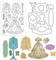 GLOBLELAND Transparenter Stempel Mit Vintage Kleidung Anzügen Stanzformen Set Kleider Kleid Silikon Transparentstempel Metall Fliege Stanzungen Für Kartengestaltung Und DIY Prägungen Scrapbooking