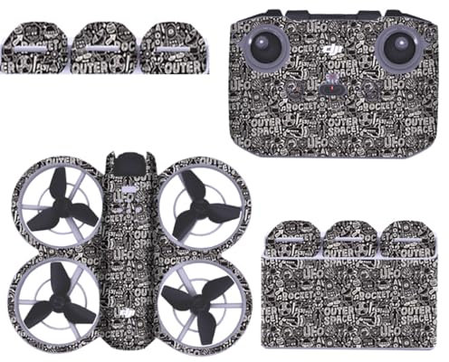 Kit di adesivi decorativi per DJI Neo, adesivo impermeabile fai da te per drone e controller DJI Neo, adesivi per batteria, adesivi manager, pellicola protettiva antigraffio per accessori DJI Neo (1)