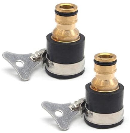 Uni-Fine - Manguera de jardín (conector rápido, latón, conector rápido, boquilla de manguera de jardín, kit de conexión para cocina, jardín, exterior, herramienta de tubería