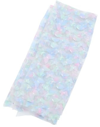 DIYEAH Edler Garnbesatz 3d-schmetterlings-stickmuster -stickbesatz Dekostoff