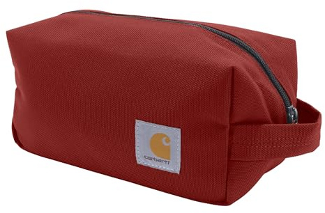 Carhartt Langlebiges Reise-Set, organisieren Sie wichtige Gegenstände mit Kulturbeutel, ohne Wasserbeständigkeit, industrielles Rot