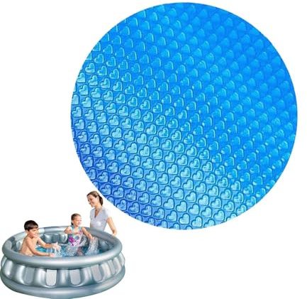 Solar Pool Cover, Solar Pool Cover for Aboves Ground Pools, Frees Cutting Blanket Tarpaulin, Swimming Pools Thermal Heater Cove foe gardens underground ground Swimming Pools