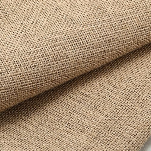 Jute Stoff Meterware 1M x 160cm Breit Jutestoff für Haus und Garten | 280 g/m² Sackleinen aus Naturfasern, Natur Jutestoff für Nähen, DIY Basteln, Pflanzen Winterschutz