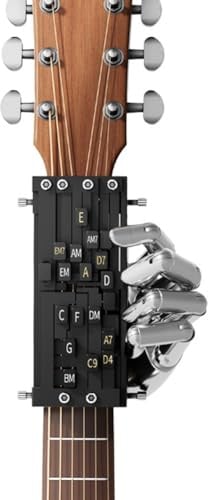 Pqahffowr Chord Machine, Guitar Auxiliary Artifact, Folk Guitar Singing, Chord Practice New Black
