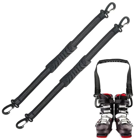 Generisch Correa para botas de esquí y snowboard, 2 accesorios para equipamiento deportivo, correa para botas de esquí, para hombres, mujeres y adultos al hacer snowboard