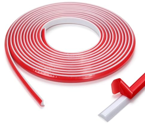 6m Quadrant Trim, Bath Sink Edging Edge Seal Trim Gap Caulk Strip, Flexible Moulding Wall Corner Trim, Self Adhesive Shower Seal Strip for Wall Ceiling Tile Edges Corner Trim(White)