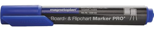 magnetoplan | Board- und Flipchartmarker PRO+ | Strichstärke 1,5-3 mm | VE 24 Stk | blau