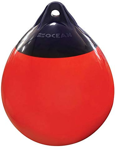 OCEAN Fender rund - blau/rot R0 - (Ø 22 x L 30 cm)
