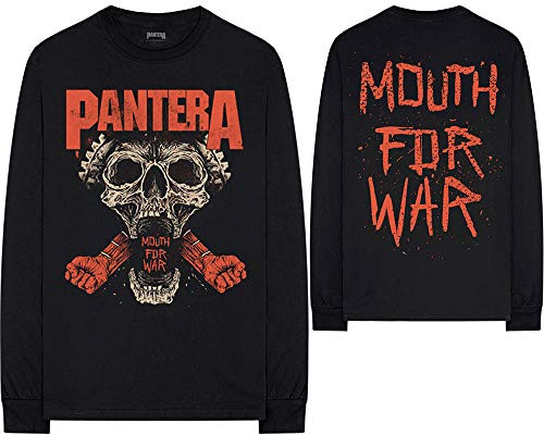 T-Shirt Maniche Lunghe # Xl Unisex Black # Mouth for War
