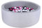 knorr toys KNORRTOYS.COM 68195 - Bällebad Soft - Cosy geo Grey - 300 Bälle Creme/Grey/Rose