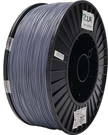 eSUN PLA+ Filament 1.75mm, 3D Drucker Filament PLA Plus, Maßgenauigkeit +/- 0.03mm, 3kg Spule (6.6 LBS) 3D Druck Filament für 3D Drucker, Grau