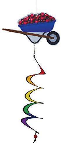 In the Breeze Carriola tema Twister-Outdoor Garden Décor, 25,4 cm L x 96,5 cm H x 10,2 cm P