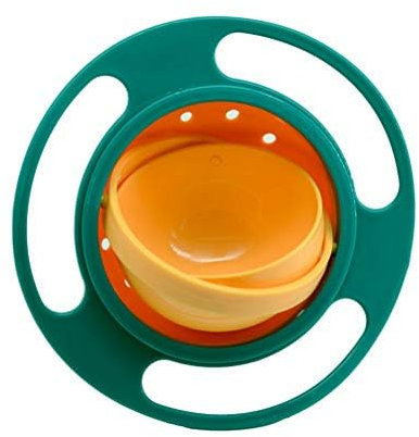 WINBST Porte-Bol pour bébé pour Rotation du Bol étanche Gyroscope Trainning Vaisselle Anti-déversement Bols à gravité
