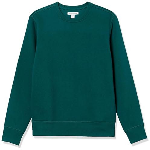 Amazon Essentials Felpa Girocollo in Pile (Disponibile nelle Taglie Big & Tall) Uomo, Verde Bosco, M