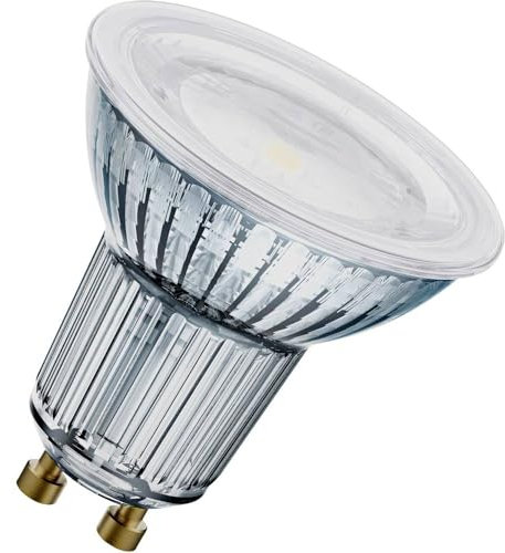 Osram LED STAR PAR16 Lampadina LED con Riflettore, Attacco: GU10, Bianca Fredda, 4000 K, 6.9 W, Equivalenti a 80 W, LED STAR PAR16, Chiaro, Taglia Unica