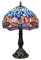 Tokira Tiffany Tischlampen 50 cm E27, 12 Zoll Vintage Blau Libelle Lampenschirm, Glasmalerei Nachtlicht Schlafzimmer Wohnzimmer Gang Treppe, Leselampe Studieren [Ohne Glühbirnen]