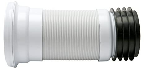 Fluidmaster ZB38307 Flexi Pan Conn - Long WC Connector, White