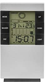 Preis-Zone 6 Funktionen Wetterstation Raumtemperatur Digital Thermometer Hygrometer Innen Sensor Bradas 8656