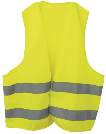 Raymond Warnweste für Fahrrad, Gelb (Sicherheit), fluoreszierend, reflektierend & hohe Sichtbarkeit, entspricht den geltenden Vorschriften – reflektierende Geräte