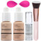 PHOERA Foundation, PHOERA Make-up für Frauen, PHOERA Matte Liquid Foundation mit voller Deckkraft, PHOERA Primer, PHOERA Concealer(102 Nude + 103 Warm peach)