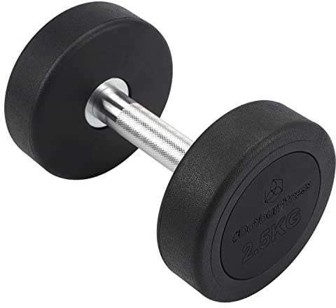 #DoYourFitness Einzel Hantel 2,5 kg bis 20 kg wählbar | Trainingsgewichte für Krafttraining, Fitness Dumbbell | Kurzhantel | Rutschfeste Kurzhanteln Workout [Ergonomisch]