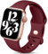 Charlam Compatible con Correa Apple Watch 42mm 44mm 45mm 49mm para Mujeres Hombres, Deportivas de Silicona Correas Compatible con iWatch SE Series 8 7 6 5 4 3 2 1, 42mm/44mm/45mm/49mm, Vino Rojo