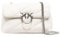 Pinko Love Puff Classic CL Sheep Nappa, Borsa Donna, Z14O_Bianco Seta-Old Silver, U