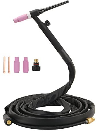 Luckyweld WIG-Taschenlampe, 150 A, TIG17 V, luftgekühlter Argon-Schweißbrenner mit 3 m langem Kabel, 10-25 mm Stecker für Lift Tig Taschenlampe