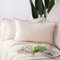 Madizz 2er Set Samt Dekorativ Zierkissenbezüge Luxus Stil Kissenbezug für Sofa für Schlafzimmer Beige 30x50 cm Rechteckig