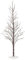 Magie di Natale Albero luminoso Glad, Ramo con led a luce calda Decorazione da interno (180 cm, Marrone Innevato)