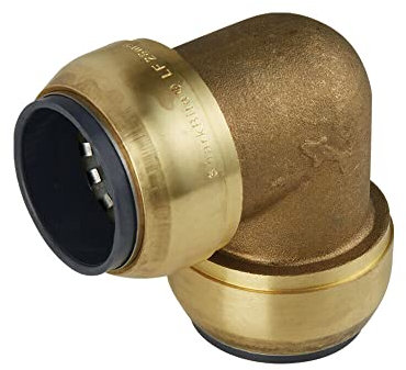 Druckluft-Rohr Schnell-Steckverbinder PEX-Rohr Schlauch Messing-Steckfitting SharkBite (Winkel (Sharkbite), 15 mm)