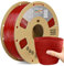 OVERTURE TPU Filament 1.75 mm, Super Speedy TPU 3D-Drucker Filament, 95A 1kg Spule (2.2 lbs) für High Speed Drucker (Transparent Rot)