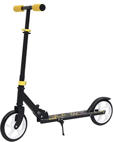 Kinderroller mit 2 Rädern, verstellbar, gelb, Artikelfarbe: Gelb