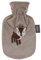 Fashy Wärmflasche mit Flauschbezug Reh Resi 0,8 L, beige