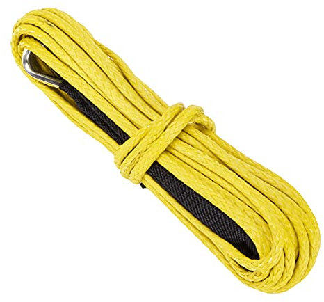 Corde D'extension de Treuil Corde D'extension de Treuil Autres Composants 15M Corde Synthétique 7700LBS Câble de Treuil Remplacement en Nylon pour SUV Camion ATV UTVRed (B (Jaune))