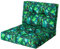 PillowPrim, Palettenkissen, Stulhkissen, Rattansessel, Outdoor, Auflage, Sitzkissen, Stuhlkissen, Rattanmöbel, Blaue Blätter, 70 x 70 cm