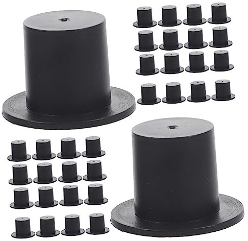 jojofuny 50stücke Mini Weihnachtsmützen Dekoration Für Schneemann Puppen Mini Hüte Für Bastelprojekte Kreative Party Supplies Liebevolle Accessoires