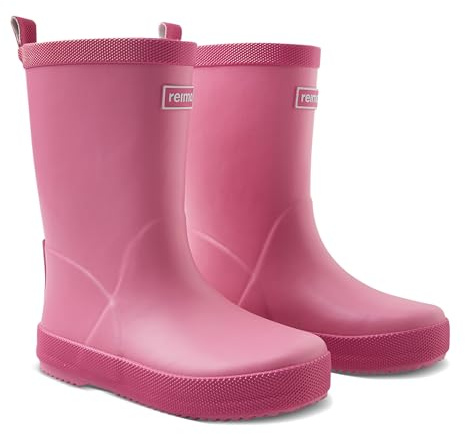 Reima Gummistiefel Taikuus für Kinder, knöchelhohe, wasserdichte Kinderschuhe aus nachhaltigem Gummi, Regenstiefel für Mädchen und Jungen Unicorn pink 24