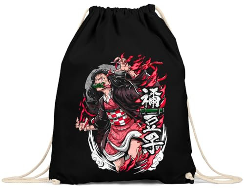 style3 Nezuko Rage Rucksackbeutel Tasche Sportbeutel demon anime japan manga