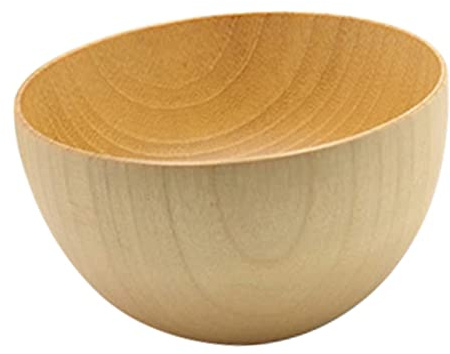 PRETYZOOM Japanische Holzschale, Glatte Essschale, Klein 1 Stück