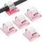 100 Stück Kabelhalter Selbstklebend, Kabel Organizer für Wände, Untertische, Weihnachtsbeleuchtung, Autos, Dashcams, Ethernet, Elektronik(Durchsichtig)