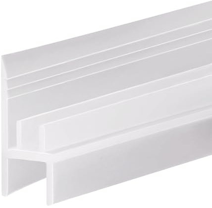 3M Duschdichtung, Dichtung Transparent für 6-8mm Glastür Duschwand Badewanne Duschkabine Wasserabweiser Schwallschutz Duschdichtungen für Duschtüren (3M*8mm)